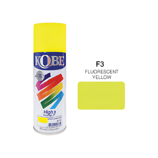 Kobe F3 Fluorescent Yellow Acrylic Lacquer Color Spray