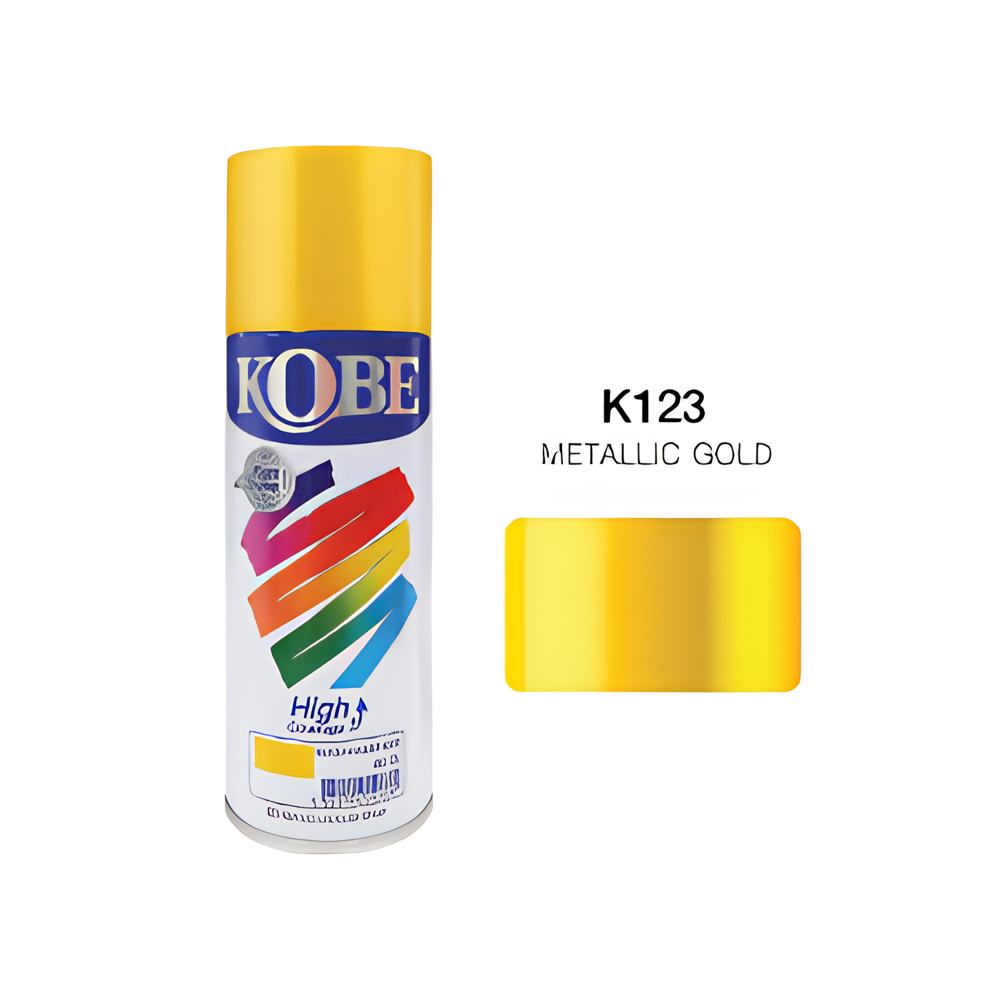 Kobe K123 Metallic Gold Premium Concentrated Acrylic Lacquer Spray