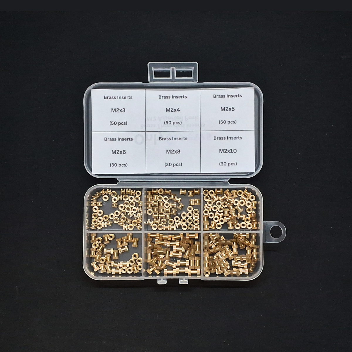 M2 Brass Inserts Assorted Pack – OnlyScrews