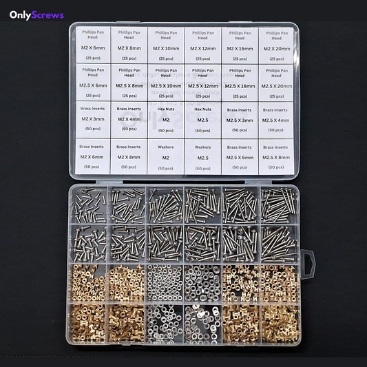 M2 & M2.5 3D Printing assorted screw pack