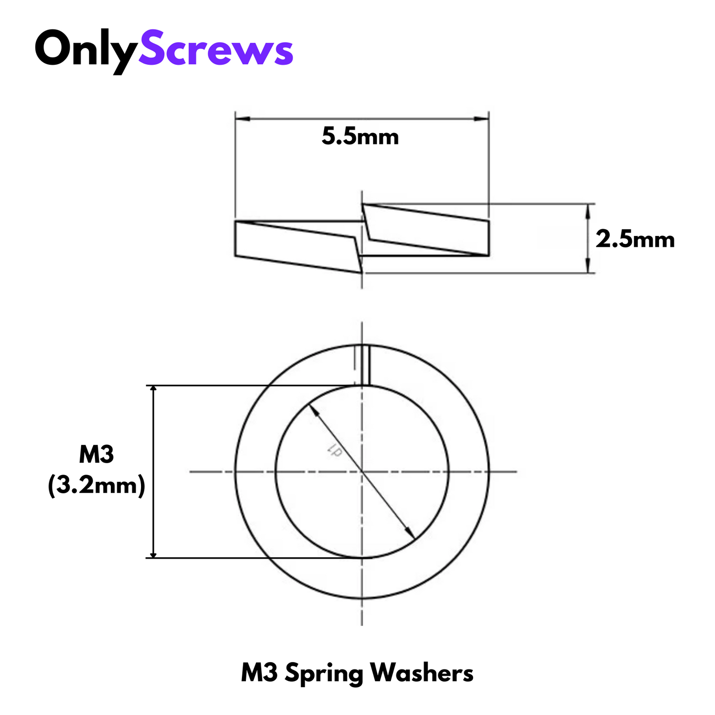 M3 Spring Washer SS304