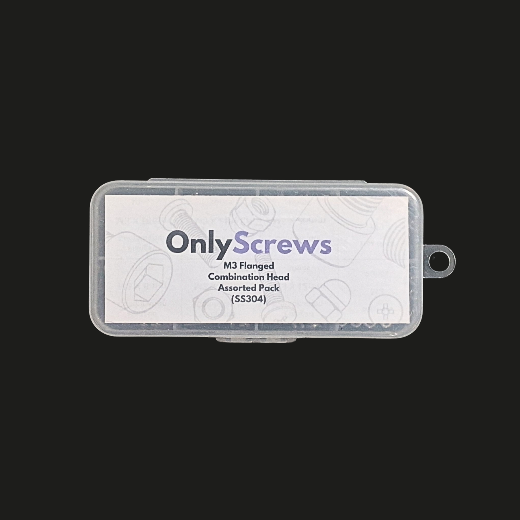 M3 Flanged Combination Head SS304 assorted box