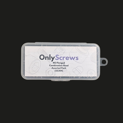 M3 Flanged Combination Head SS304 assorted box