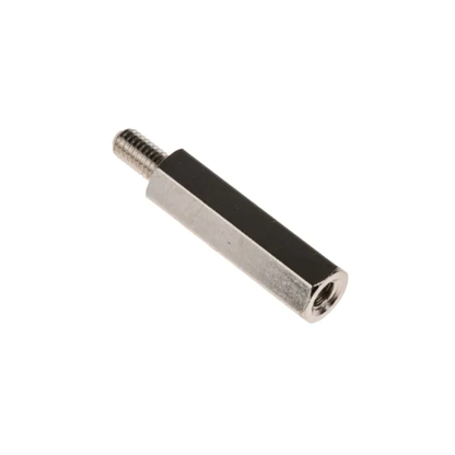 M3 X 25mm Male to Female Brass with Nickel plating Hex Threaded Standoff Spacer