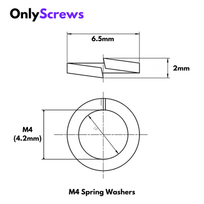 M4 Spring Washer SS304