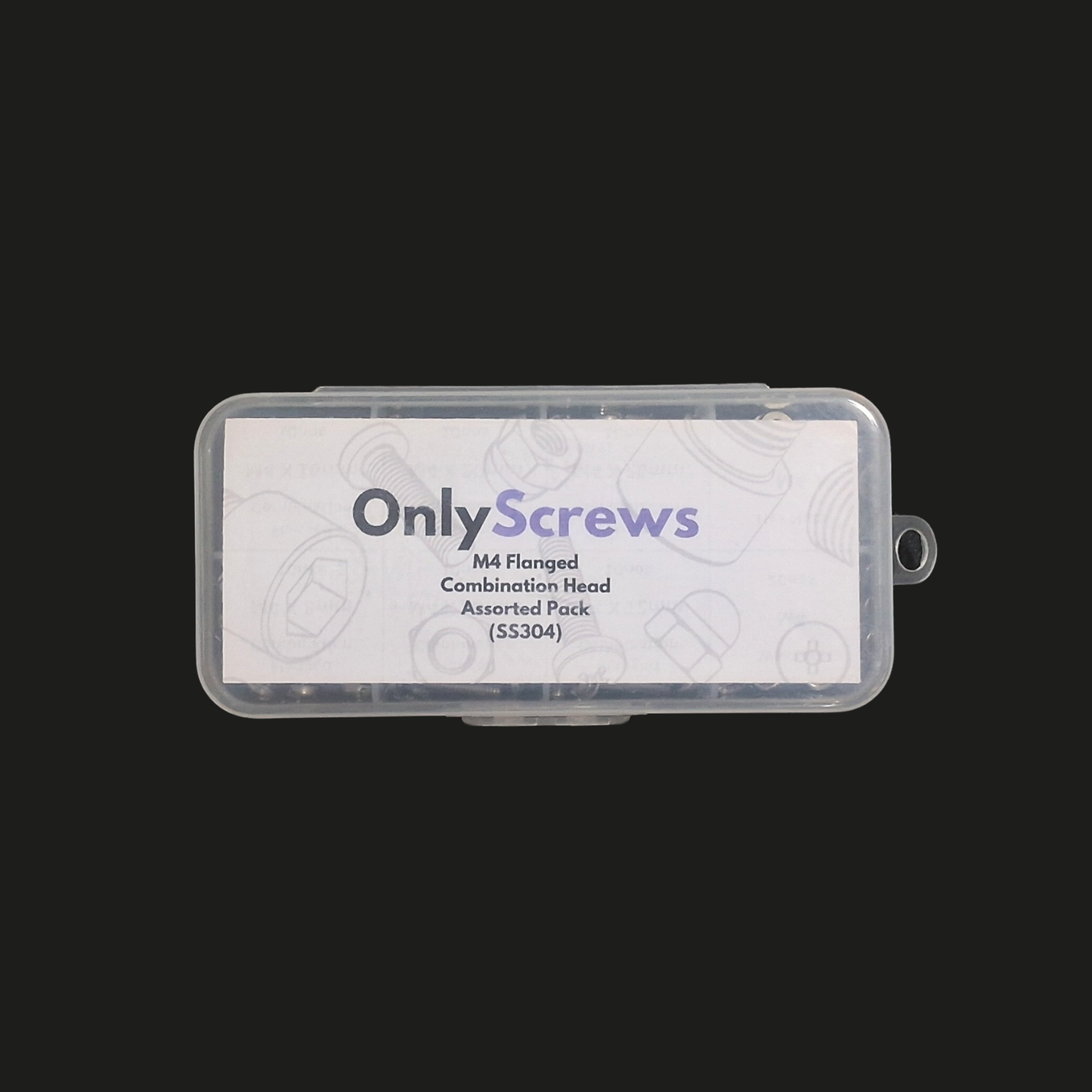 M4 Flanged Combination Head SS304 assorted box