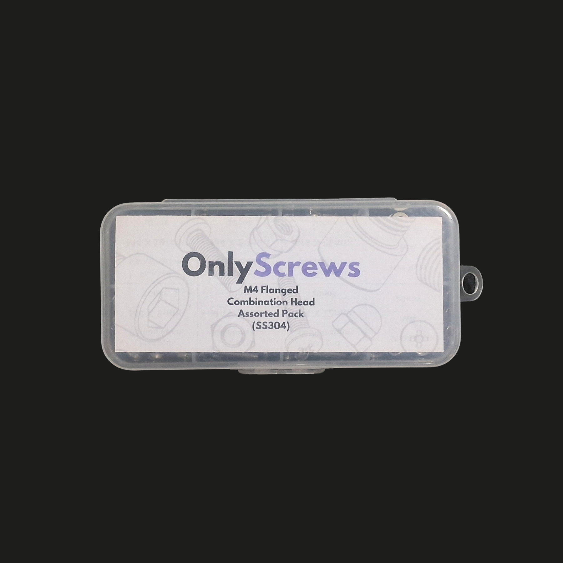 M4 Flanged Combination Head SS304 assorted box