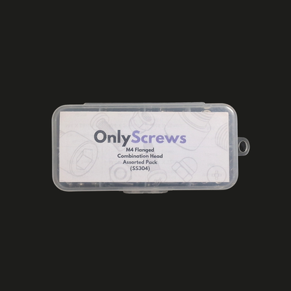 M4 Flanged Combination Head SS304 assorted box