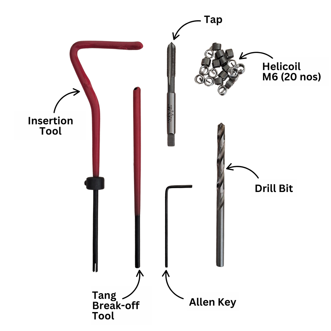 M6 Helicoil Thread Repair Kit – OnlyScrews
