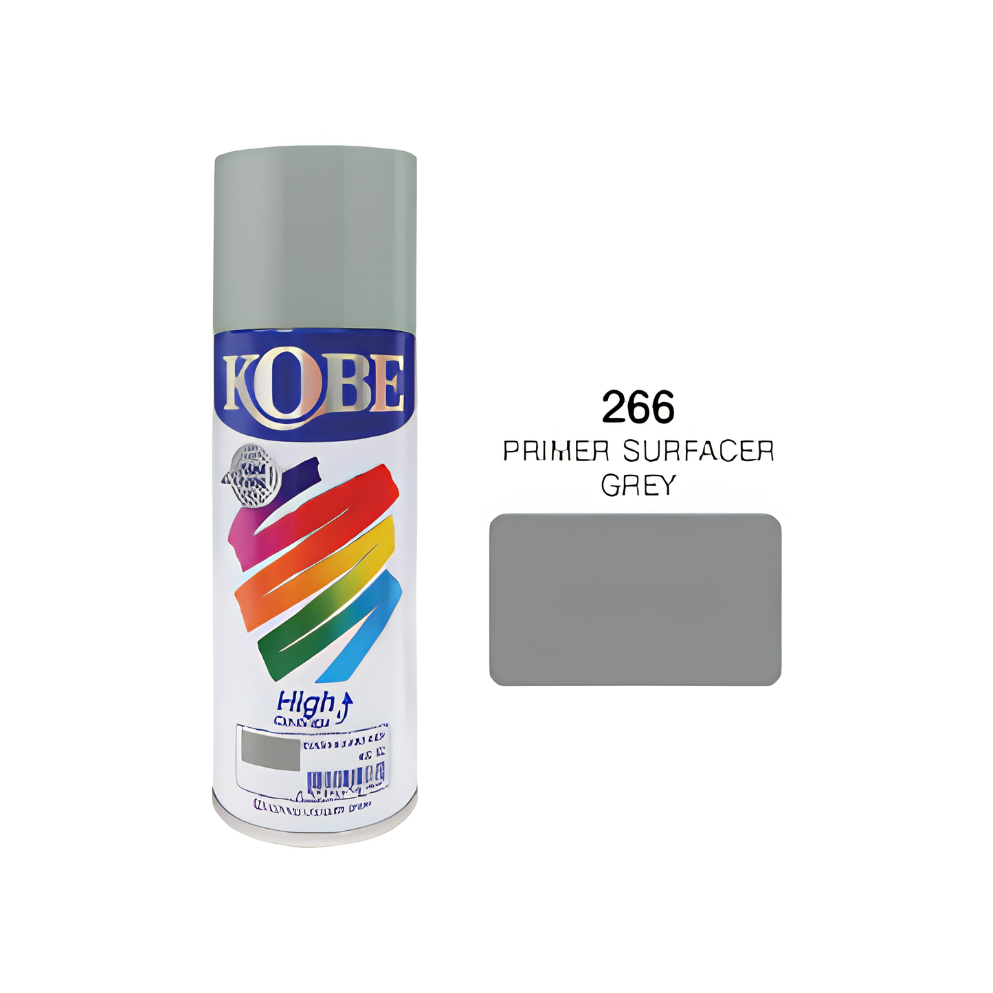 KOBE 266 Grey Primer Surface Spray for Metal & Wood