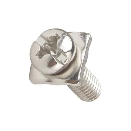Pan Combination Head with Square Washer Mild Steel Terminal Block Screw