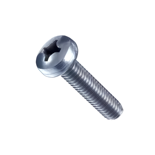 Phillips Pan head Mild Steel with Zinc Blue plating Screw