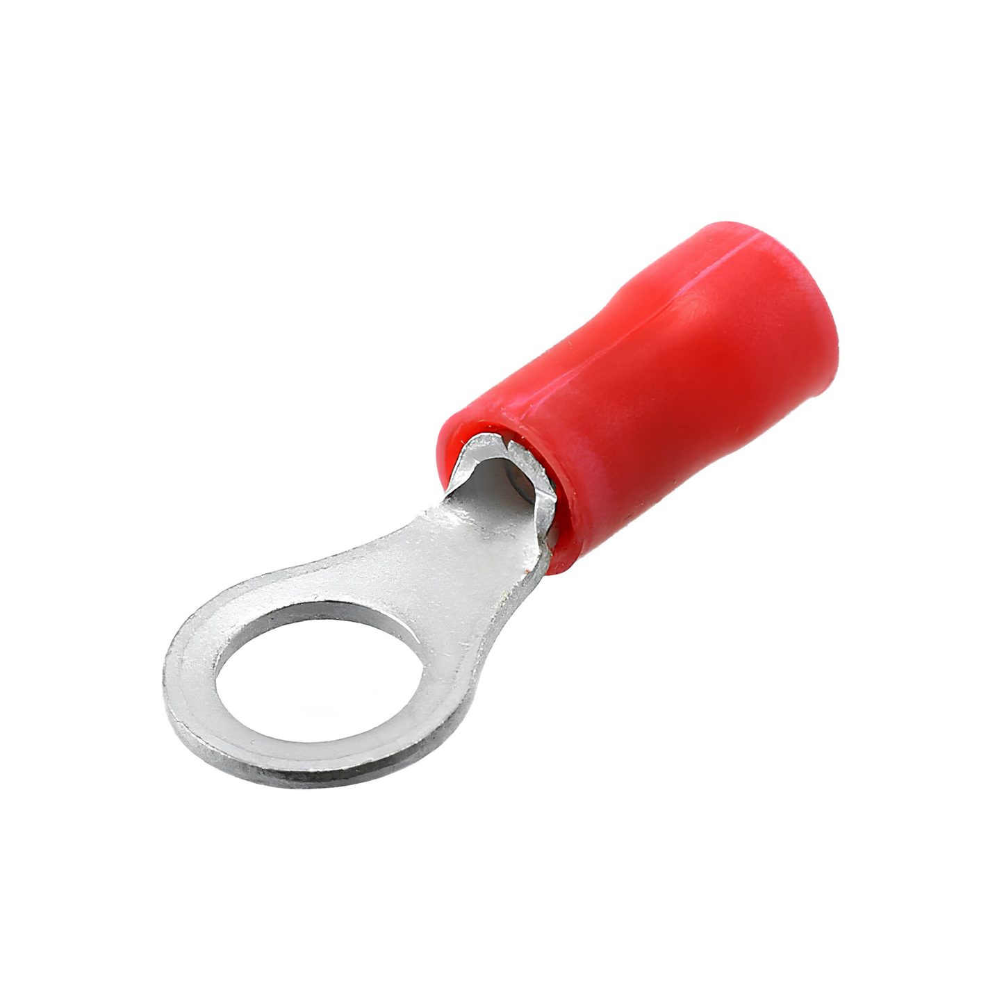 Red Insulated Copper Ring Crimp Terminal Lug Connector