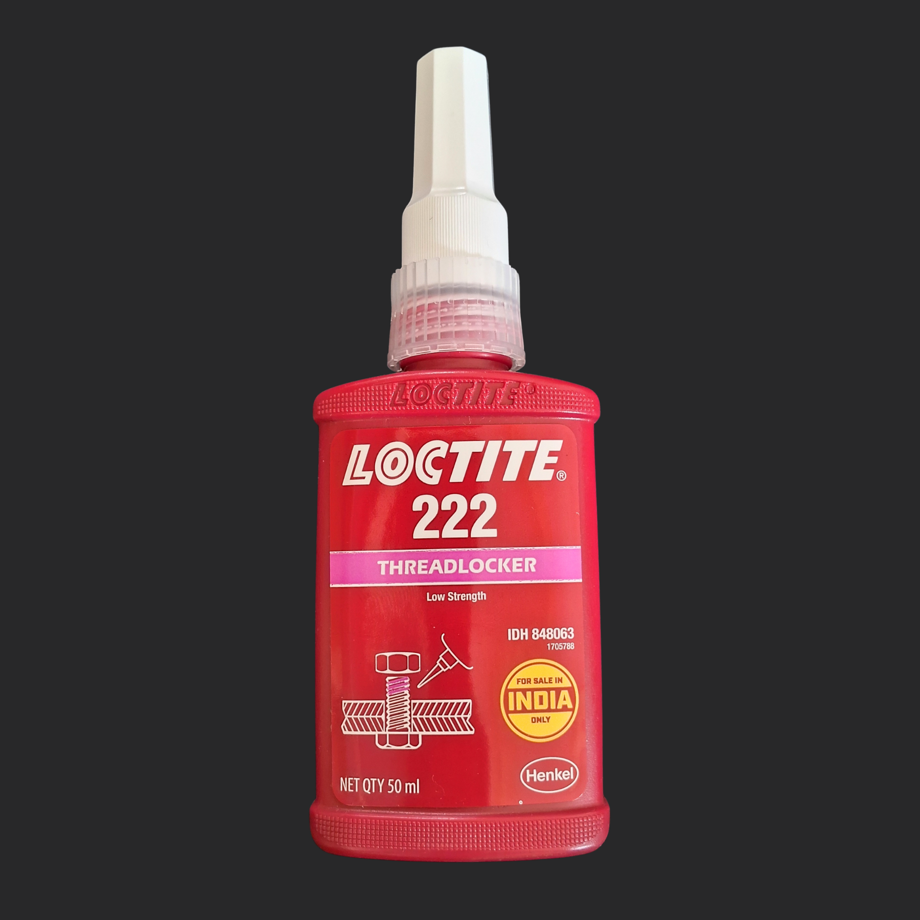 LOCTITE 222 Low Strength Thread Locking Adhesive 50 Ml OnlyScrews loctite-222-low-strength-thread-locking-adhesive-50-ml-onlyscrews