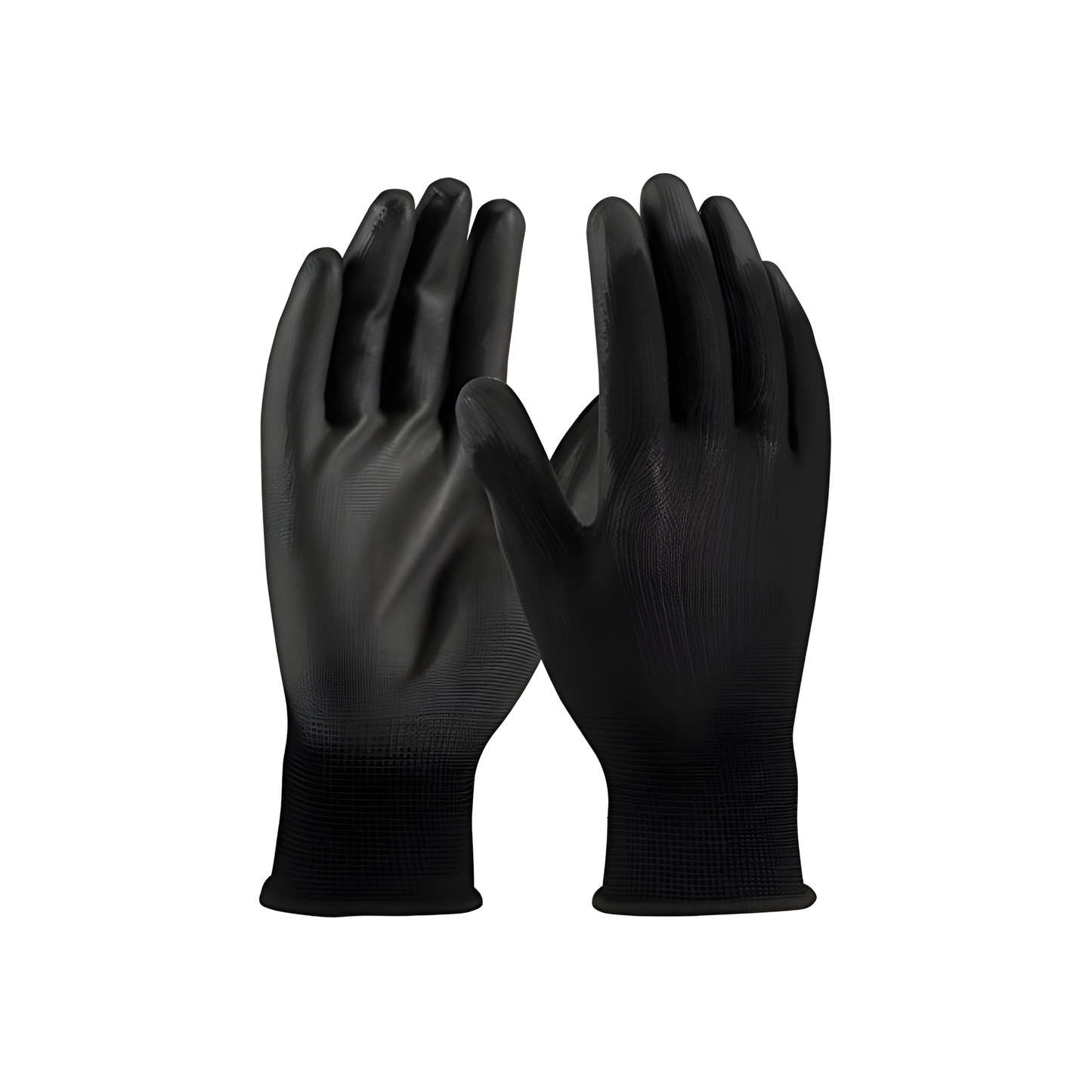 Polyurethane (PU) coated Cut Resistant Black Latex Industrial Safety Gloves