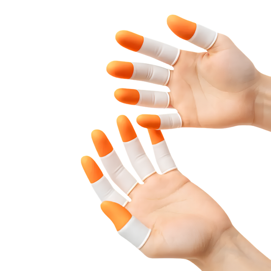 Rubber Finger Cot Anti-Slip, Reusable Finger Protector for Office, Banking & Packaging Use 1pc