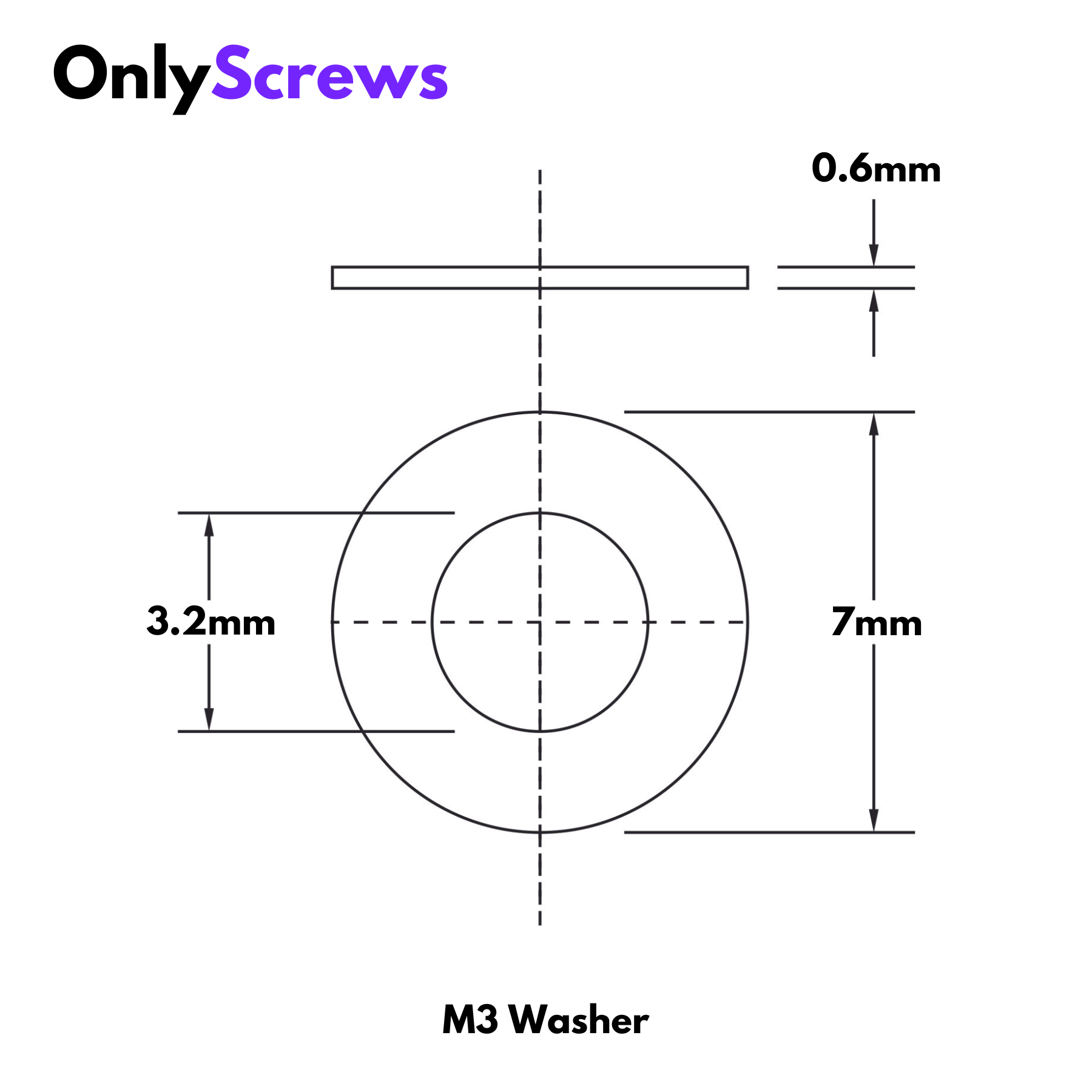 M3 Washer SS304